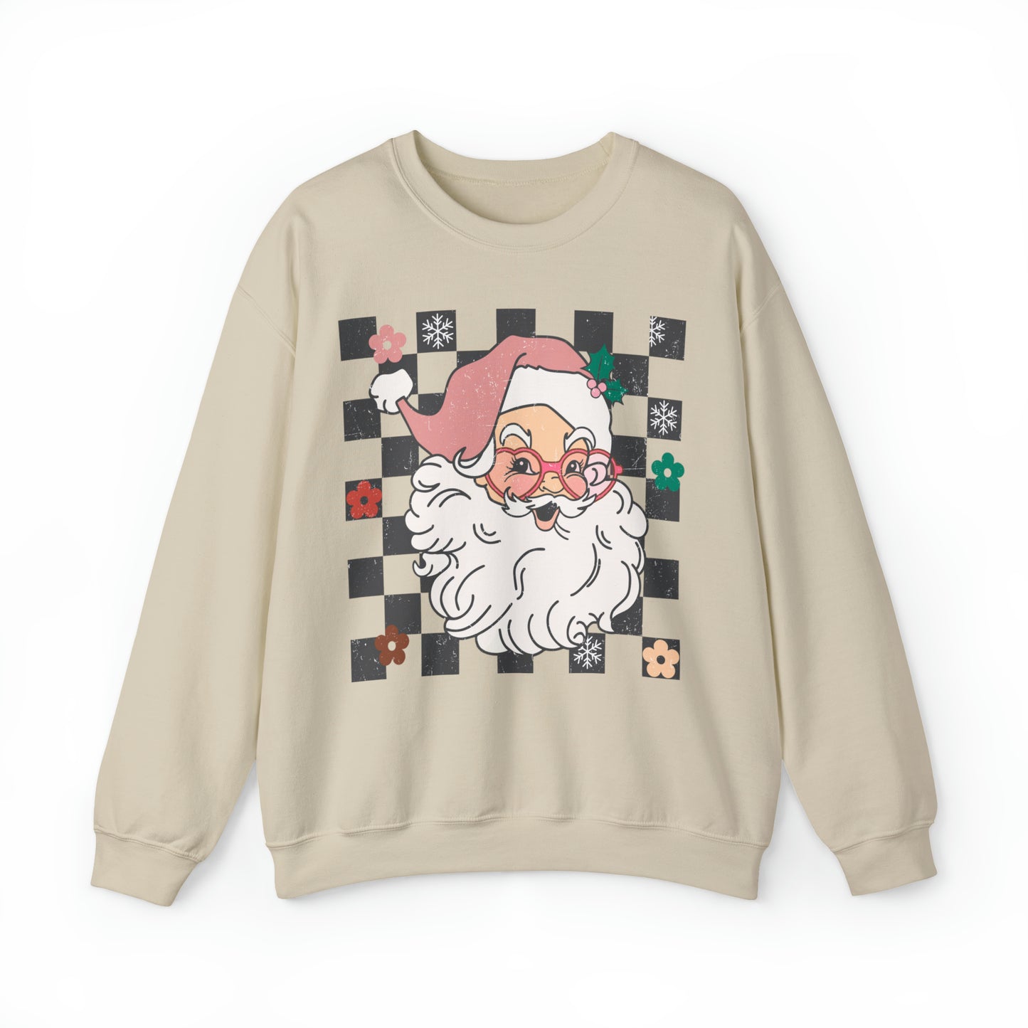 Checkered Santa Sweatshirt - More Colors