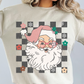 Checkered Santa Sweatshirt - More Colors