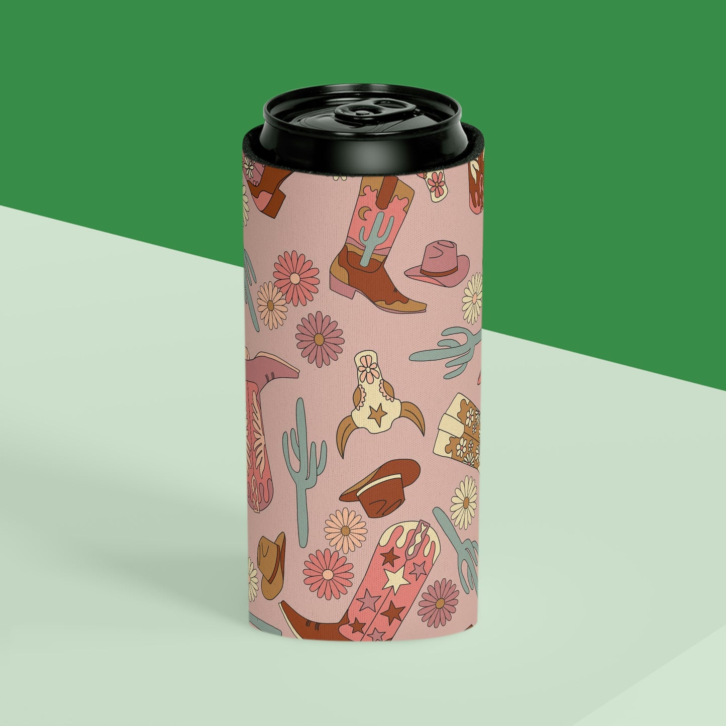 Boho Boots Can Cooler