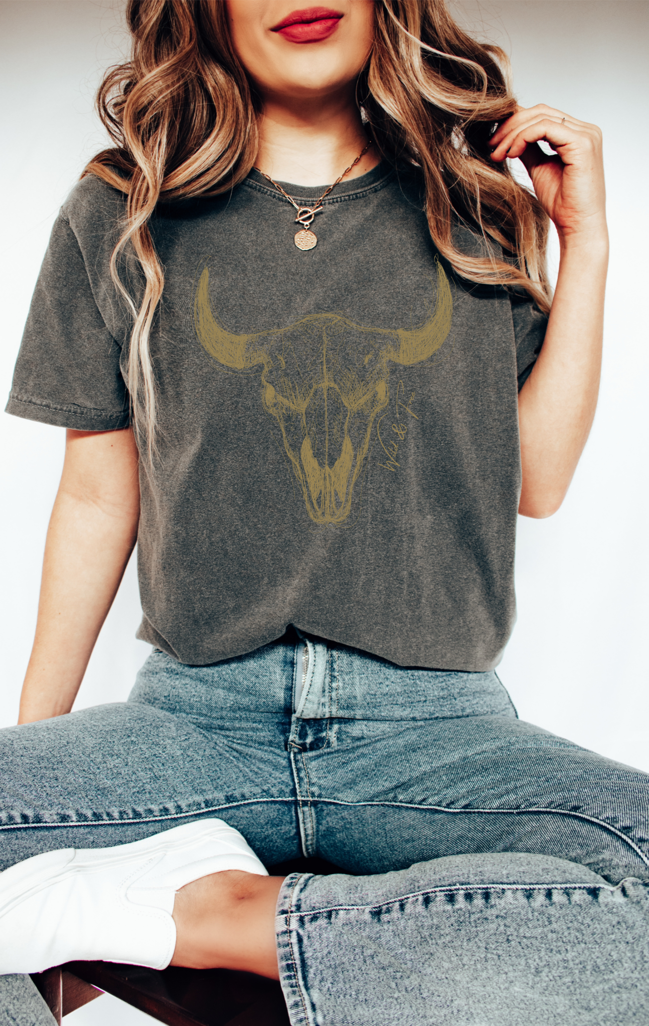Western Skull Graphic Tee - More Colors