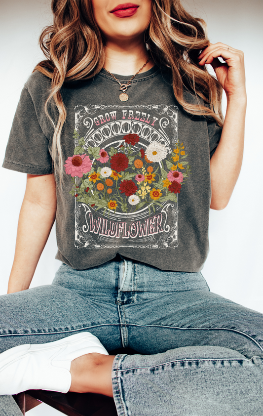 Wildflower Vintage Graphic Tee - More Colors