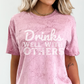Drinks Well with Others Color Blast Graphic Tee - More Colors