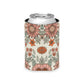 Peachy Pink Floral Can Cooler